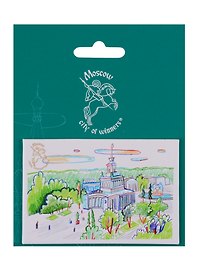 Магнитная открытка Москва ВДНХ (Пастель) (МОМск-05)