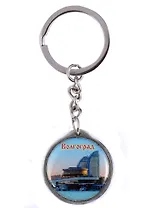 ГС Брелок Волгоград Достопримечательности города с заливкой смола вид 2 (металл)