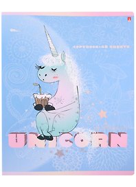 Тетрадь общая «Unicorn», 48 листов в клетку, A5, в ассортименте - Альт