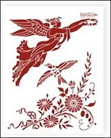 Трафарет пластиковый многоразовый Ника (20х25) (Л-073)