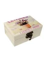 Сувенир, Шкатулка с зеркалом и подставкой для украшений 9,5*6,5*4,5см, деревянная 12-06702-X