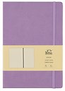 Книга для записей А4- 96л кл. "Joy Book. Фиалковые" иск.кожа, тв.переплет, ляссе, резинка, инд.уп.