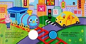 Голубой паровозик. Книжка со звуковой кнопкой - 1