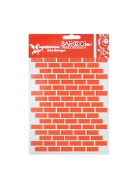 Трафарет пластик многоразовый Кирпичная кладка (АН3816800) (Ф-001) (15х20см)