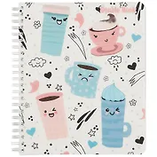 Тетрадь в клетку и линейку Феникс+, "Весёлая кружка", 100 листов