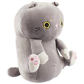 Мягкая игрушка  Кот сидит серый (35 см) - 1