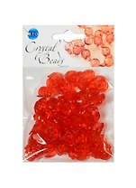 Набор бусин Кристальная игра Розочки красные (CRP119) (упаковка)