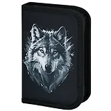 Пенал 1 отделение "Gray wolf" 21*14 см, полиэстер