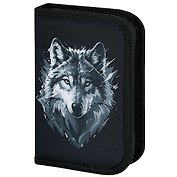 Пенал 1 отделение "Gray wolf" 21*14 см, полиэстер