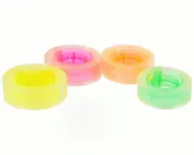 Лента клейкая 19мм*33м прозрачная с цветной втулкой, в ассортименте, 1 штука