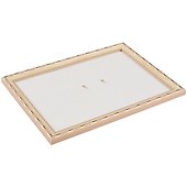 Рама со стеклом, пластик, белое золото, 21x30 см, Двуреченский - 1