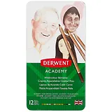 Акварельные карандаши «Academy Skintones», Derwent, 12 цветов