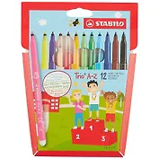 Фломастеры Stabilo, Trio, 12 цветов