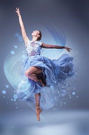 Холст с красками по номерам 30х40см (в коробке) (20цв.) ТМ Рыжий кот Изящная балерина Х-2891