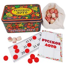 Лото «Русское» в жестяной коробке, Нескучные игры