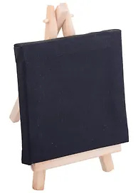 Холст на мольберте 10 х 10 см, черный