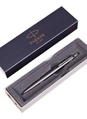 Ручка подарочная шариковая синяя, Jotter Premium Oxford Grey Pinstripe CT, Parker
