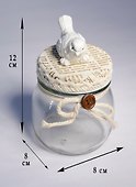 Банка декоративная  Прованс Птичка (8х8х12) (222-045) - 1