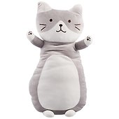 Мягкая игрушка Кот серый на спине (70 см) - 0