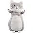 Мягкая игрушка Кот серый на спине (70 см) - 0