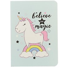 Записная книжка «Pretty unicorn» А7, 20 листов в клетку, сшивка, Kairui, в ассортименте