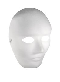 Маска из папье-маше с резинкой Лицо (11-24559-J5) (24х18см)