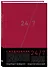 Деловой ежедневник: 24/7 (бордовый) (А5, твердый переплет с полусупером, 224 стр, в целлофане) - 1