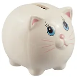 Мини-Копилка в подарочной упаковке Котик (керамика) (7,5х6) (ПВХ бокс) (12-07069-Y002)