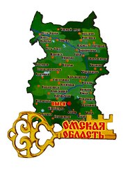 ГС Магнит Омск Карта с золотым ключиком (дерево) (7,5см)