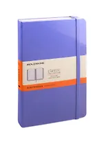Книга для записей А5 120л лин. "CLASSIC LARGE" тв.обл., голубая гортензия, резинка, ляссе, Moleskine