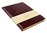 Книга для записей А4 100л кл. "BUSINESS PREMIUM. Grand croco (бордо)" иск.кожа, поролон, мет.уголки, тонир.блок. зол.торец, 2 ляссе, инд.уп. - 1