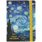 Скетчбук А6 48л "Pocket Скетчбук. Звездная ночь" белый офсет, тв.обложка
