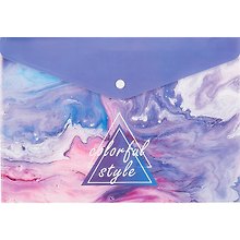 Папка -конверт «Colorful style» А4 на кнопке