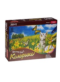 Мелки 3 в 1 Колорикс (мелок, пастель, акварель) (19841) (CRX5P8) (8 цв.) (+трафареты) ((водн. основа) (3+) (карт. коробка)