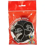 Шар латексный на стрип ленте 12 Оскорбления 2 ст.,набор( 5 шт)., черный 3405207