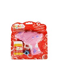 Игрушка для выдувания мыльных пузырей Пистолет розовый (23667) (+мыльные пузыри+носик) (OLALA) (3+) (блистер)