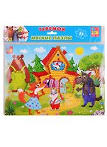 Мягкие пазлы Vladi Toys Сказки Теремок А4 35 элементов