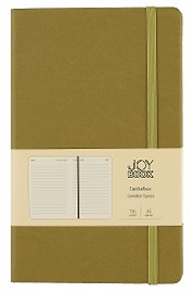 Ежедневник недат. А5 136л "JOY BOOK" оливковый, тв.переплет, резинка, ляссе