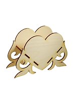 Салфетница Сердце (2150375) (17х5,6х11,5см) (игрушка из дерева) (упаковка)