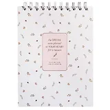 Скетчбук А5 45л "April", белый, карт.обл., спираль, микротекстурирование, ламинация, тиснение золотой фольгой, бумага 190г/м2