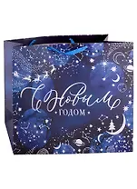 Пакет А3+ 40*49*19 "Волшебная ночь" Новый год, бум.ламинат