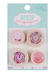 Декор для скрапбукинга Время для счастья (2329849) (4 шт) (5,5х9,5см) (упаковка) (3+) (Арт Узор)