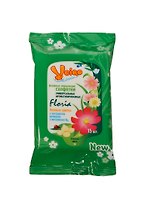 Влажные освежающие салфетки 15шт 15*20см "VEIRO Floria", аромат лесных цветов