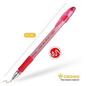 Гелевая ручка красная 0,7 мм, Crown - 1