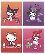 Тетрадь общая «Kuromi + MyMelody + HK», 48 листов в клетку, A5, в ассортименте - Kuromi