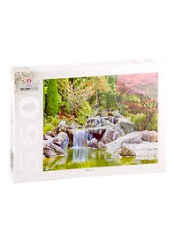 Пазл «Каскадный водопад в японском саду» 560 элементов, Puzzle Park Garden Collection