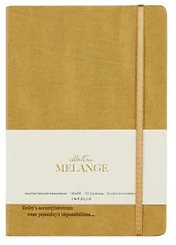 Ежедневник недатированный «Melange» А5, жёлтый, 96 листов, экокожа, InFolio