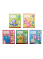 Тетрадь в клетку Hatber, MiniDino, 12 листов, в ассортименте