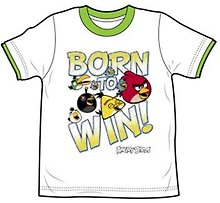 Angry Birds Футболка для мальчиков BORN (7-8 лет, Белый) (TSB77-WHT-AB)