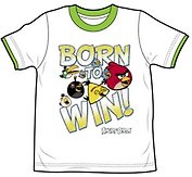 Angry Birds Футболка для мальчиков BORN (7-8 лет, Белый) (TSB77-WHT-AB)